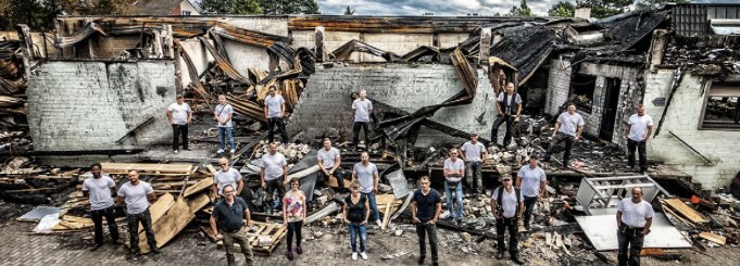 Großbrand bei Dachdecker Diekmann in Herne